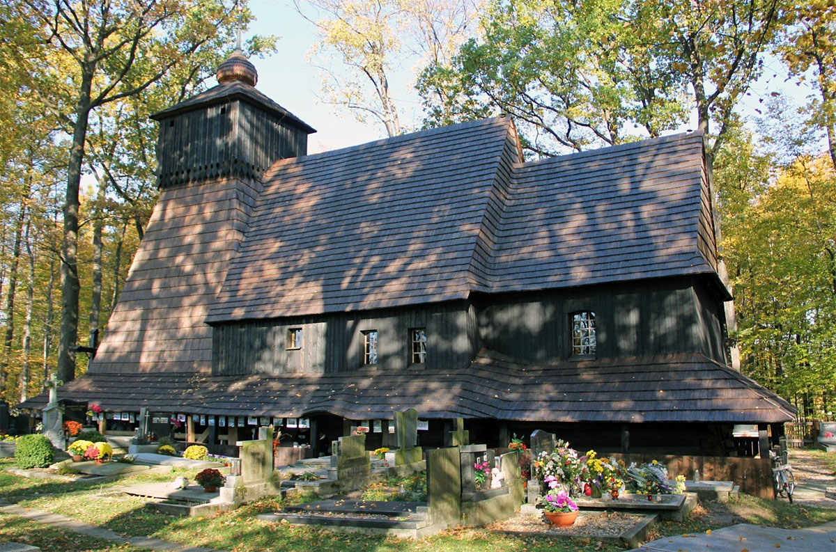 Dřevěný kostelík v Gutech